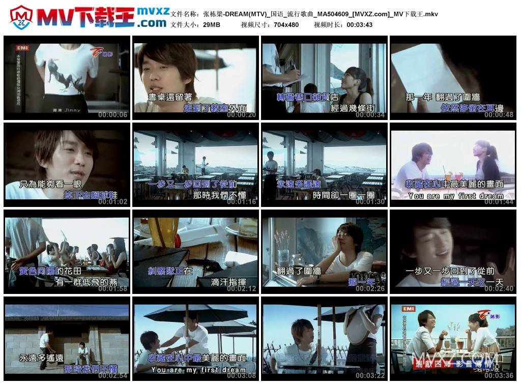 张栋梁-DREAM(MTV)_国语_流行歌曲_MA504609